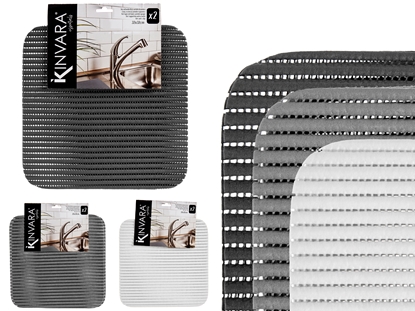 Attēls no Anti-slip mat, neutral colors, 1×32×32 cm, 91993, Kinvara