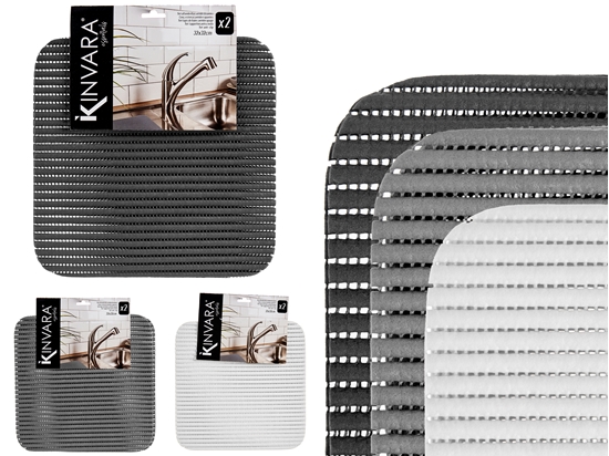 Picture of Anti-slip mat, neutral colors, 1×32×32 cm, 91993, Kinvara