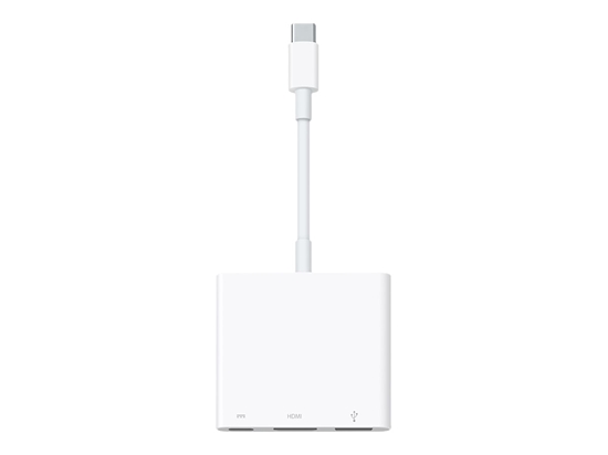 Picture of Apple - Adapter - USB-C male to USB, HDMI, USB-C (power only) female - 4K(3840 x 2160) support