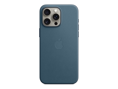 Attēls no Apple - Back cover for mobile phone - MagSafe compatibility - FineWoven - pacific blue - for iPhone 15 Pro Max
