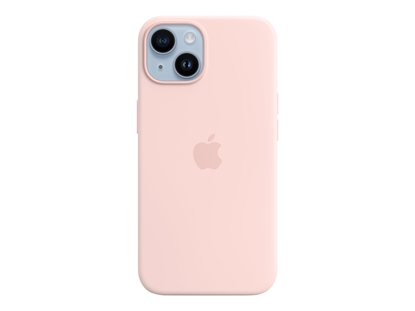 Attēls no Apple - Back cover for mobile phone - MagSafe compatibility - silicone - chalk pink - for iPhone 14