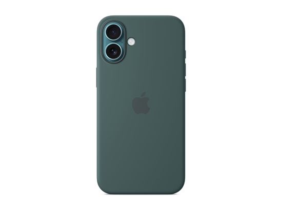 Picture of Apple - Back cover for mobile phone - MagSafe compatibility - silicone - lake green - for iPhone 16 Plus