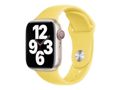 Attēls no Apple - Band for smart watch - Regular size - lemon zest - for Watch Hermès Series 7, Hermès Series 9, SE 3, Series 10, Series 11, Series 8, Series 9
