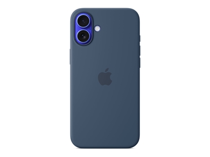 Attēls no Apple - Protective cover for mobile phone - MagSafe compatibility - silicone - denim - for iPhone 16 Plus