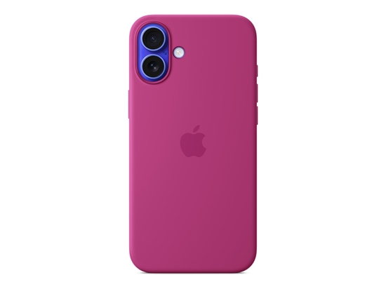 Picture of Apple - Protective cover for mobile phone - MagSafe compatibility - silicone - Fuchsia - for iPhone 16 Plus