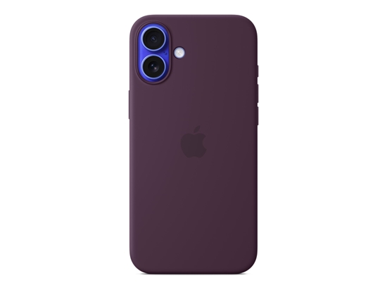 Picture of Apple - Protective cover for mobile phone - MagSafe compatibility - silicone - plum - for iPhone 16 Plus