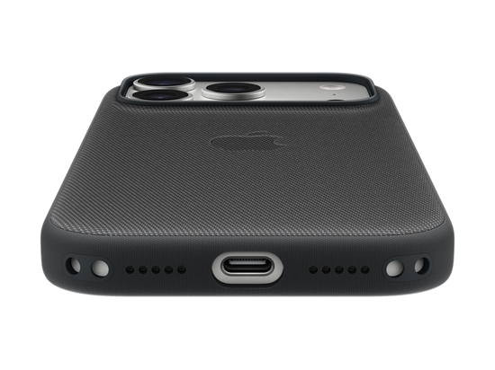 Picture of Apple - Protective cover for mobile phone - MagSafe compatibility - TechWoven - black - for iPhone 17 Pro