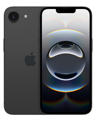 Picture of Apple iPhone 16e - 5G smartphone - dual-SIM / Internal Memory 128 GB - OLED display - 6.1" - 2532 x 1170 pixels - rear camera 48 MP - front camera 12 MP - black