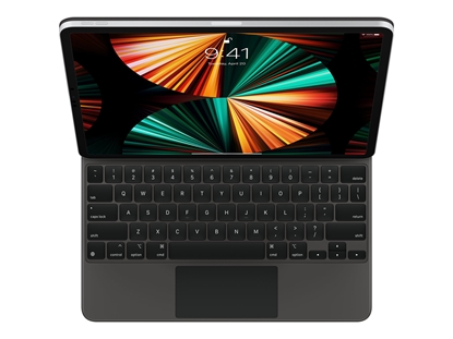 Picture of Apple Magic Keyboard - Keyboard and folio case - with trackpad - backlit - Apple Smart connector - QWERTY - International English - black - for 12.9-inch iPad Pro (3rd generation, 4th generation, 5th generation, 6th generation); 13-inch iPad Air (M2, M3)