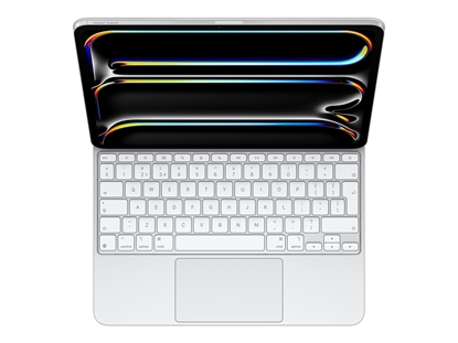 Picture of Apple Magic Keyboard - Keyboard and folio case - with trackpad - backlit - Apple Smart connector - QWERTY - Russian - white