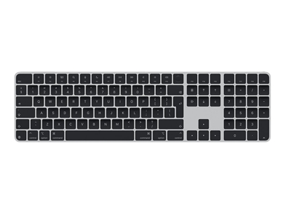 Picture of Apple Magic Keyboard with Touch ID and Numeric Keypad - Keyboard - USB-C - wireless - Bluetooth - QWERTY - International English - black keys