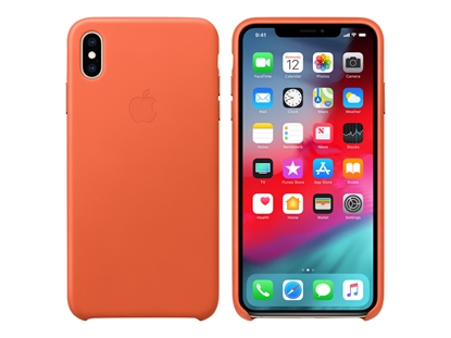 Picture of Apple Smart - Back cover for mobile phone - leather - sunset - for iPhone XS Max