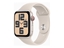 Picture of Apple Watch SE (GPS + Cellular) - 2nd generation - 44 mm - starlight aluminium - smart watch with sport band - fluoroelastomer - starlight - band size: S/M - 32 GB - Wi-Fi, Bluetooth, LTE - 4G - 33 g