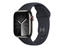 Изображение Apple Watch Series 9 (GPS + Cellular) - 41 mm - graphite stainless steel - smart watch with sport band - fluoroelastomer - midnight - band size: S/M - 64 GB - Wi-Fi, Bluetooth, UWB, LTE - 4G - 42.3 g