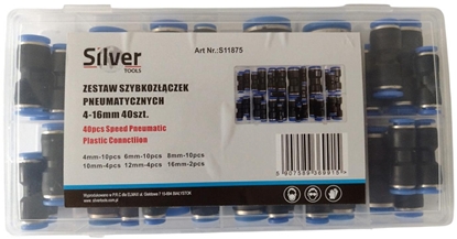 Attēls no Aptel Zestaw Szybkozczek 4-16mm 40szt Silver