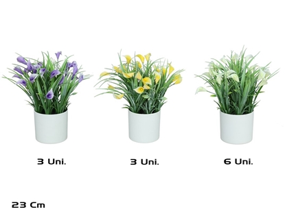 Изображение Artificial Calitas Grass Pot 23 cm, 15x15x23 cm, LITO