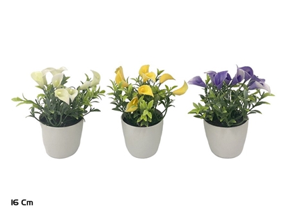 Изображение Artificial Calitas Pot 16 cm, 12x12x16 cm, LITO