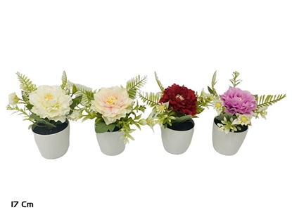 Изображение Artificial Camellia Pot 17 cm, 12x20x17 cm, LITO