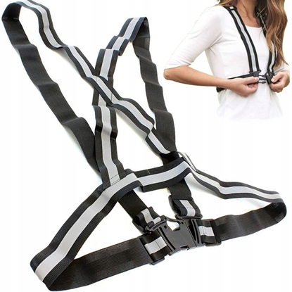 Изображение Atstarojošās vestes Reflective Vest AG590B, melna krās./pelēka krās., Universāls izmērs