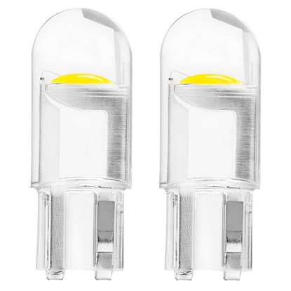 Изображение Auto gabarītlukturu LED spuldzes T10 W5W / W3W / R10 COB 12V ( balta gaisma), AMIO-02645