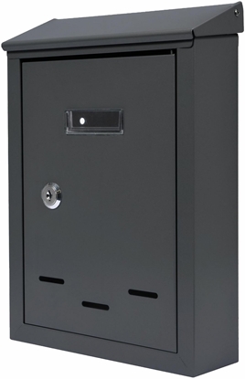 Изображение Goodhome AW Skrzynka na listy Antracyt 02 300x200x65mm