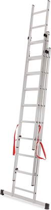 Изображение AWTools AWTOOLS DRABINA ALUMINIOWA BASIC 3x9 STOPNI 150KG