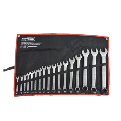 Изображение AWTools Zestaw kluczy pasko-oczkowych 8-32mm 17szt. (AW40117)