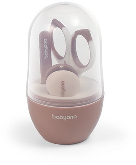 Picture of BabyOno 398/04 Zestaw do pielgnacji paznokci Brzowy