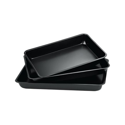 Picture of Baking pan set, 3pcs 37x26x4 cm, 34x24x4 cm, 31.5x 21.5x 4cm KH 4199
