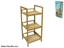 Picture of Bamboo Shelving Unit, 3 Levels, 30.00 x 30.00 x 70.00, BATH&GO