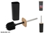 Изображение Bamboo Toilet Brush Holder, Black, 9.00 x 9.00 x 36.00