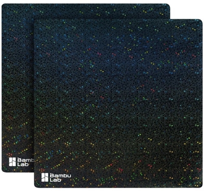 Изображение BambuLab Bambu 3D Galaxy Surface Sheet - zestaw 2 wymiennych arkuszy - seria X1, P1 i A1 - Bambu Lab}