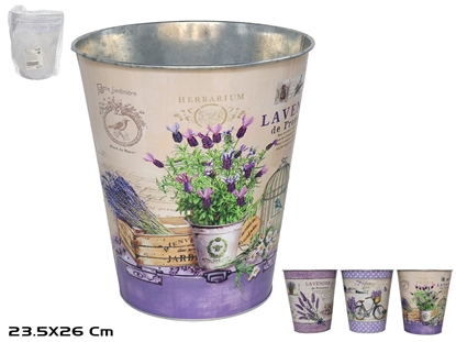 Attēls no Bejar 3 Assortment Zinc Plated Bucket 26x23.5x16 cm, GARDEN ENJOY