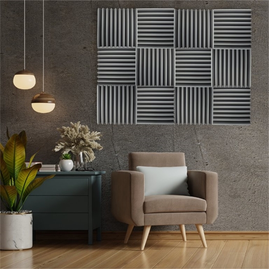Изображение Bitmat DNA AM4 GY panel akustyczny zestaw 12 szt. szary