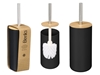Изображение Black bamboo plastic toilet brush holder, 36.5×9.2×9.2 cm, 12906, Berilo