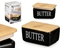 Изображение Black butter dish, bamboo cover, 8.2×16.4×10.1 cm, 99881, Kinvara