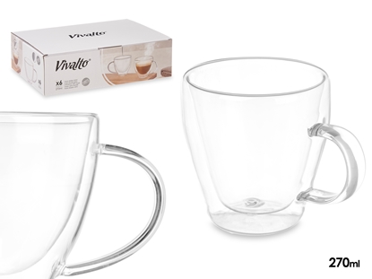 Attēls no Borosilicate mug 270 ml, 8×11.8×8.9 cm, 85373, Kinvara