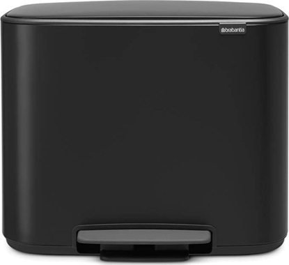 Picture of Brabantia Bo Pedal Bin black  11 + 23 L