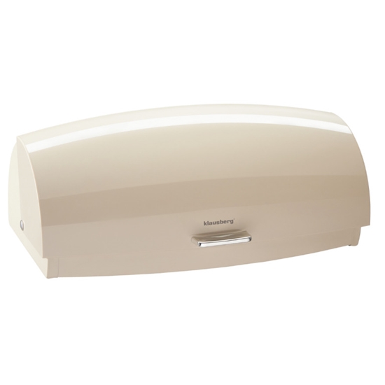 Picture of Bread bin with metal body and polystyrene flap, 45 × 28.5 × 17 cm,  Klausberg KB 7932