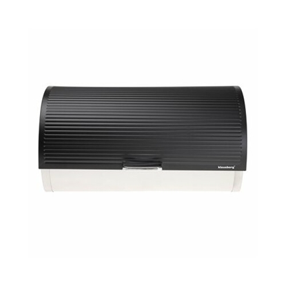 Picture of Bread box, steel, black Klausberg, 39 x 28 x 18.5 cm.