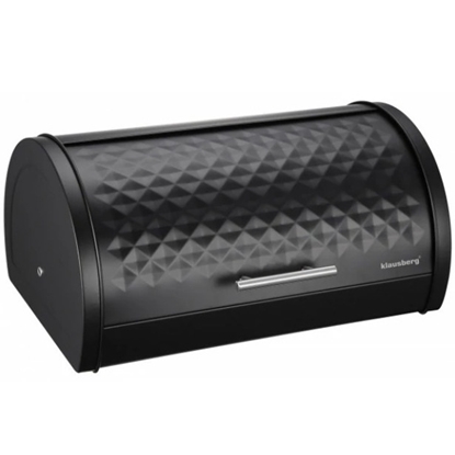 Picture of Bread box, steel, black Klausberg, Size: 38 x 28 x 18.5 cm KB 7453