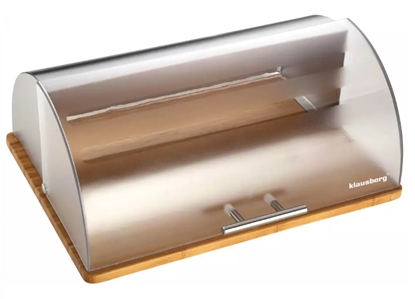 Picture of Bread box, steel-acrylic-bamboo Klausberg KB 7096