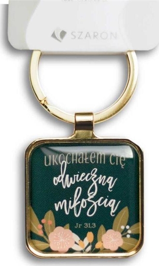 Изображение Breloczek Szaron Brelok metalowy srebrny - Ukochaem Ci