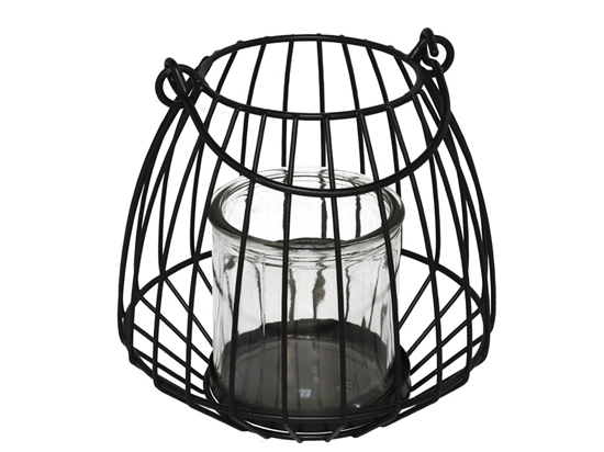 Изображение Candle Holder W/ Crystal Glass, 17.00 x 17.00 x 15.00, GARDEN ENJOY