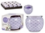 Изображение Candle in glass container, lavender, 6.3×7.5×7.5 cm, 13570, Acorde