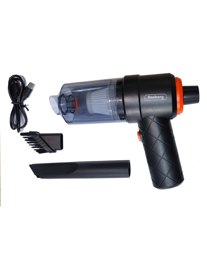 Picture of Car vacuum cleaner Rosberg R51001PV, 6W, 0.1l., Rechargeable, Black
