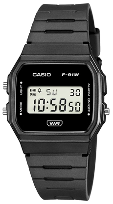 Изображение CASIO Unisex F-91WB-1AVEF Watch / black