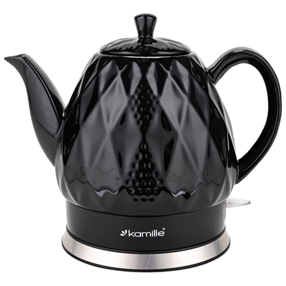 Изображение Ceramic electric kettle 1.5 L (black), 1200W, 1728, Kamille
