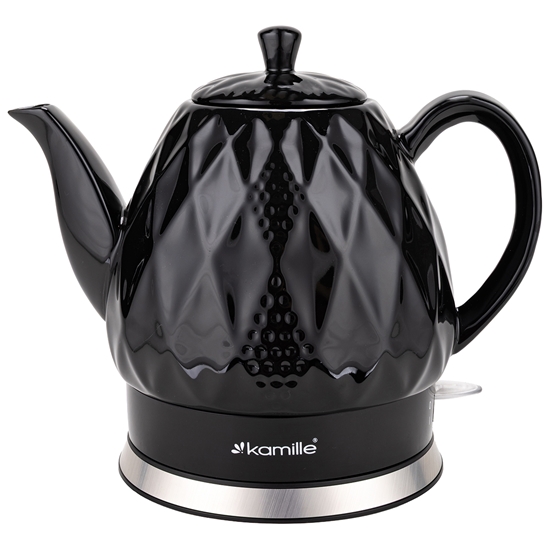 Изображение Ceramic electric kettle 1.5 L (black), 1200W, 1728, Kamille
