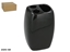 Изображение Ceramic Toothbrush Holder, 220 ml, Black, 5.00 x 6.00 x 11.00, BATH&GO